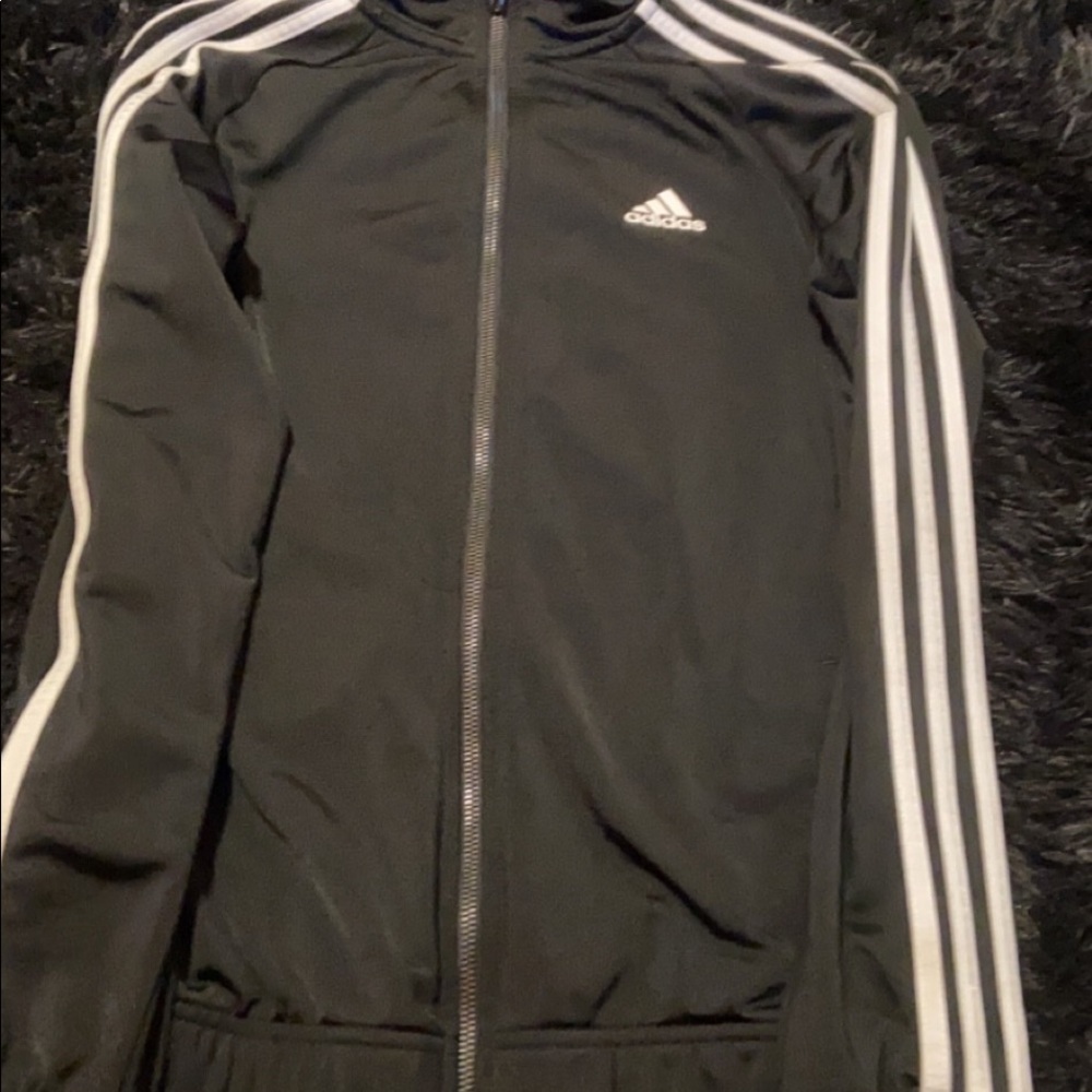 fitted adidas zip up